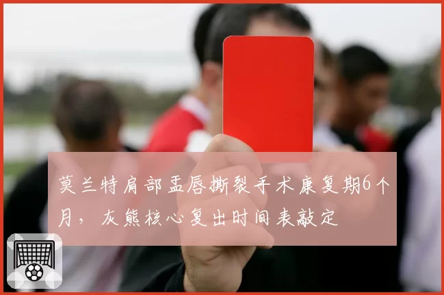 莫兰特肩部盂唇撕裂手术康复期6个月，灰熊核心复出时间表敲定